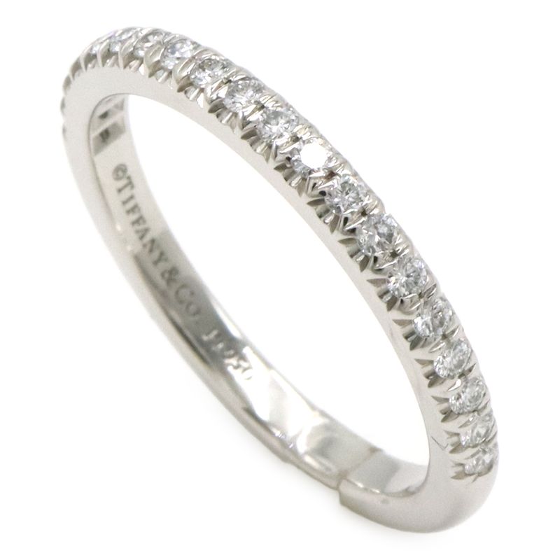 Tiffany & Co Tiffany & Co Soleste Half Eternity Ring Pt950 Platinum Diamond