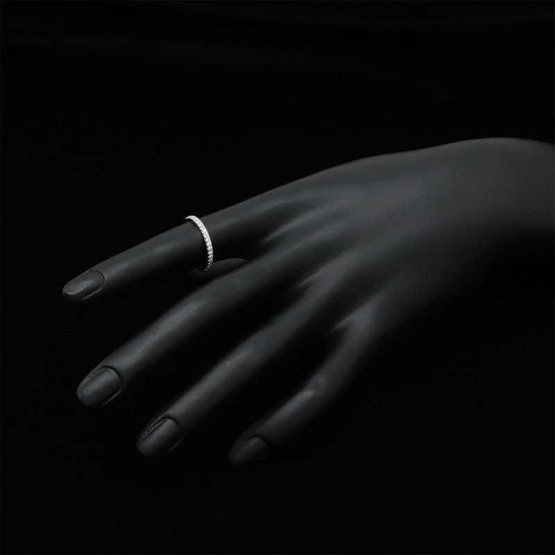 Tiffany & Co Tiffany & Co Soleste Half Eternity Ring Pt950 Platinum Diamond