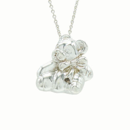 Tiffany & Co Elsa Peretti Teddy Bear Necklace Pendant Bear Motif In Sv925 Silver