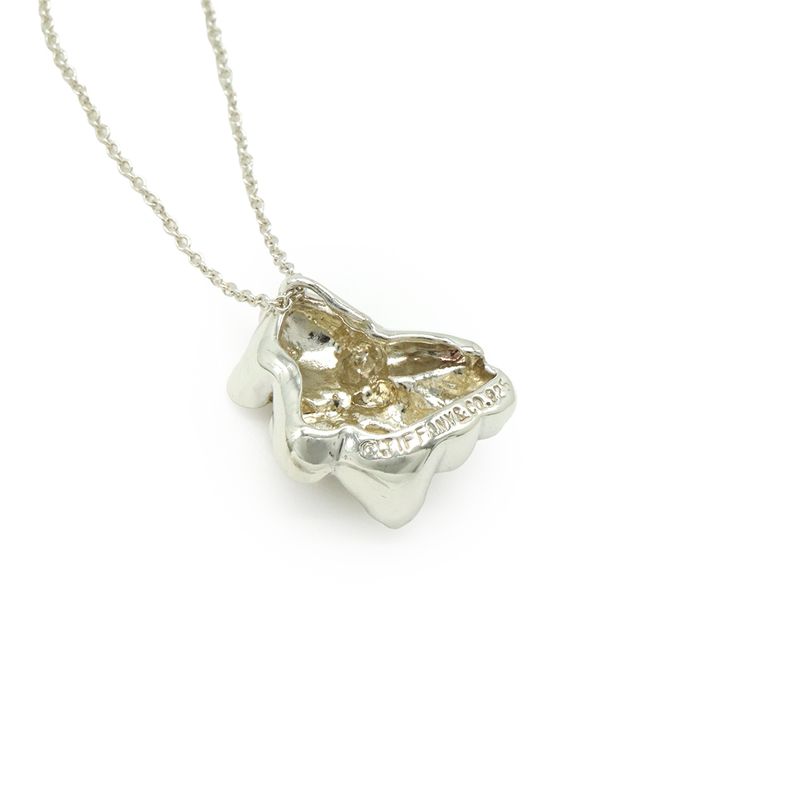 Tiffany & Co Elsa Peretti Teddy Bear Necklace Pendant Bear Motif In Sv925 Silver