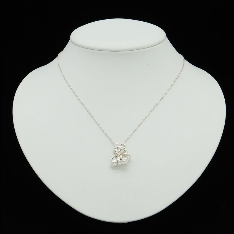 Tiffany & Co Elsa Peretti Teddy Bear Necklace Pendant Bear Motif In Sv925 Silver