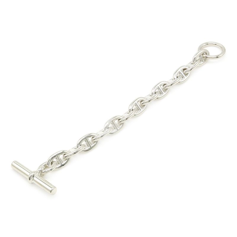 Hermes Chaine D'ancre Bracelet MM 12 Frames Ag925 Sv925 Silver