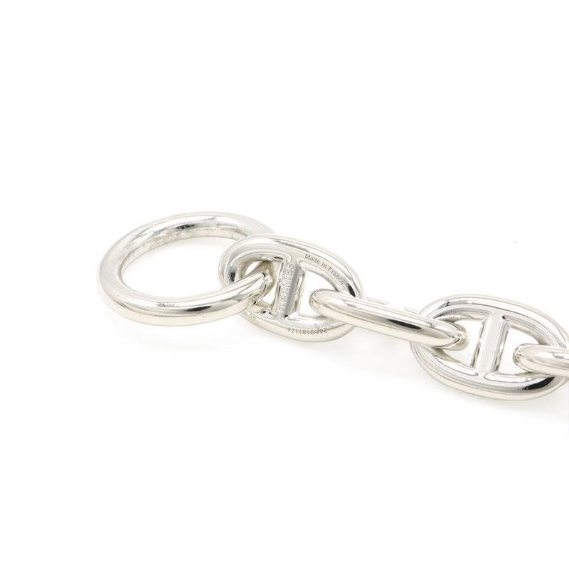 Hermes Chaine D'ancre Bracelet MM 12 Frames Ag925 Sv925 Silver