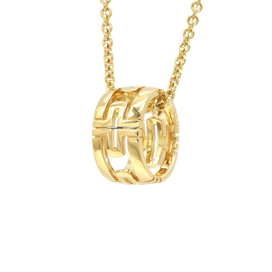 Bvlgari Bulgari Parentesi Necklace Pendant Open Work 18K Yellow Gold 750yg