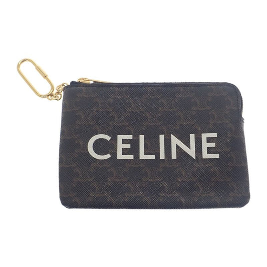 Celine Coin Purse 10c662ca2.38no Coin Case Polyurethane Brown Ladies [AB Rank