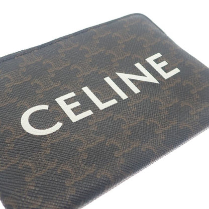 Celine Coin Purse 10c662ca2.38no Coin Case Polyurethane Brown Ladies [AB Rank