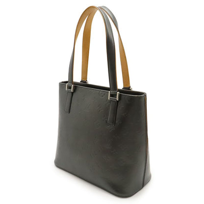 Louis Vuitton Monogram Matt Stockton Tote Bag Shoulder Bag Leather Noir Black