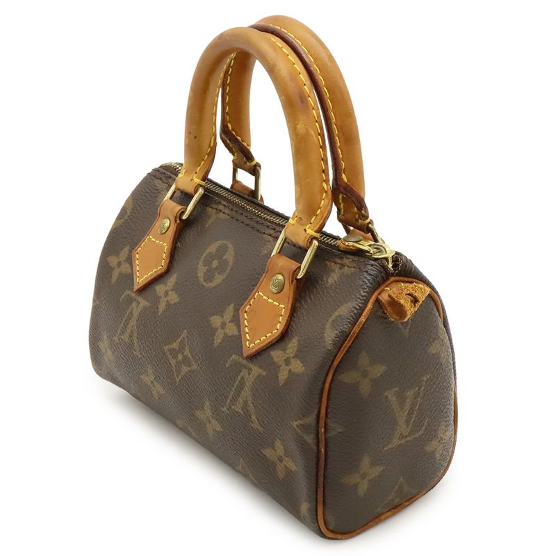 Louis Vuitton Monogram Mini Speedy Handbag Mini Bag Pouch Small Bag M41534