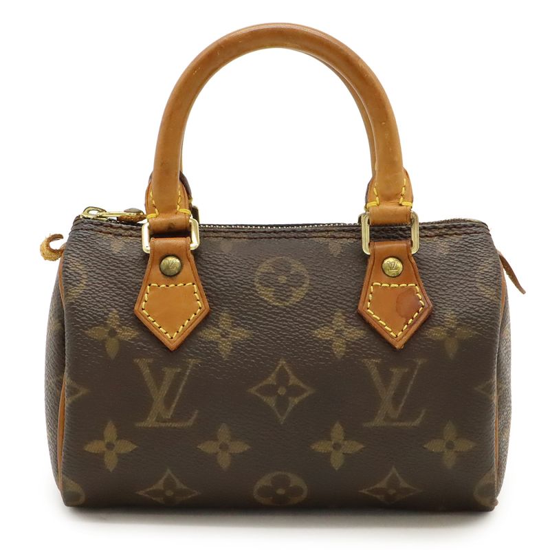 Louis Vuitton Monogram Mini Speedy Handbag Mini Bag Pouch Small Bag M41534