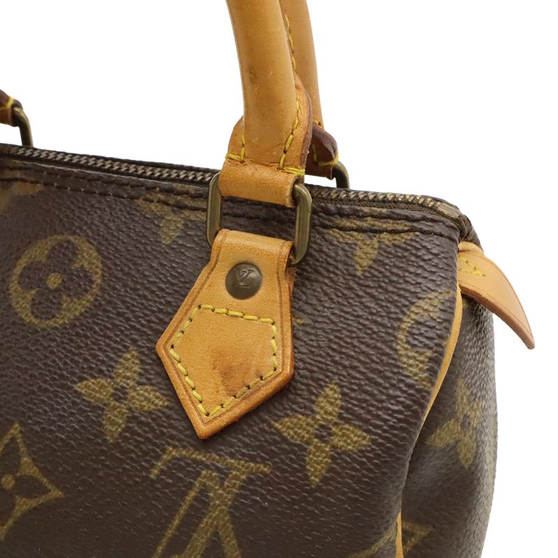 Louis Vuitton Monogram Mini Speedy Handbag Mini Bag Pouch Small Bag M41534