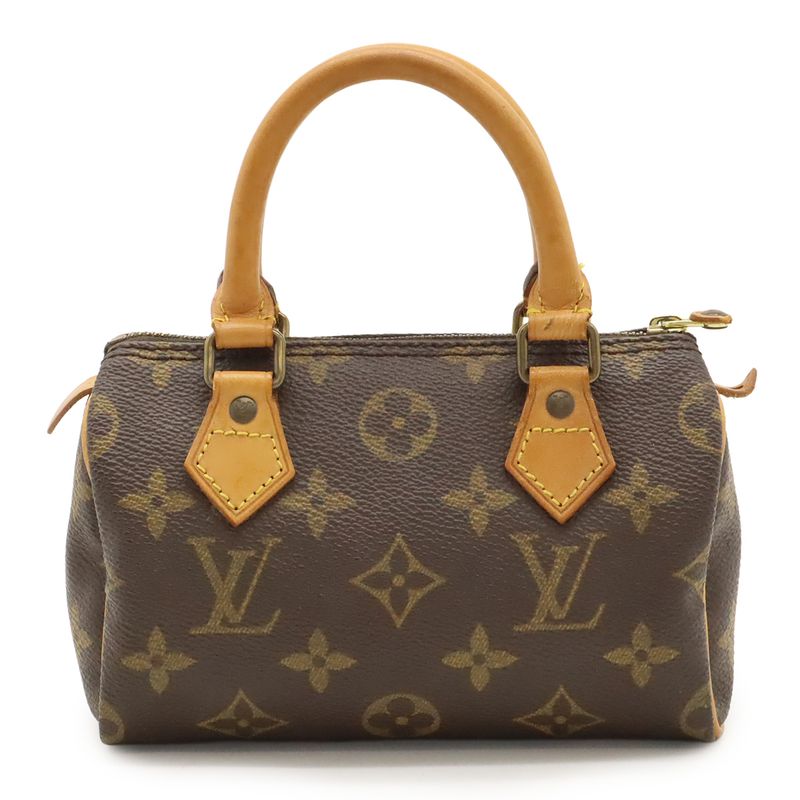 Louis Vuitton Monogram Mini Speedy Handbag Mini Bag Pouch Small Bag M41534