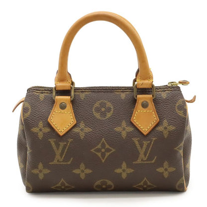 Louis Vuitton Monogram Mini Speedy Handbag Mini Bag Pouch Small Bag M41534