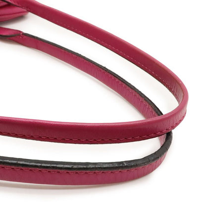 Loewe Heritage Mini Boston Bag Handbag Leather Fuchsia Pink Gold Hardware