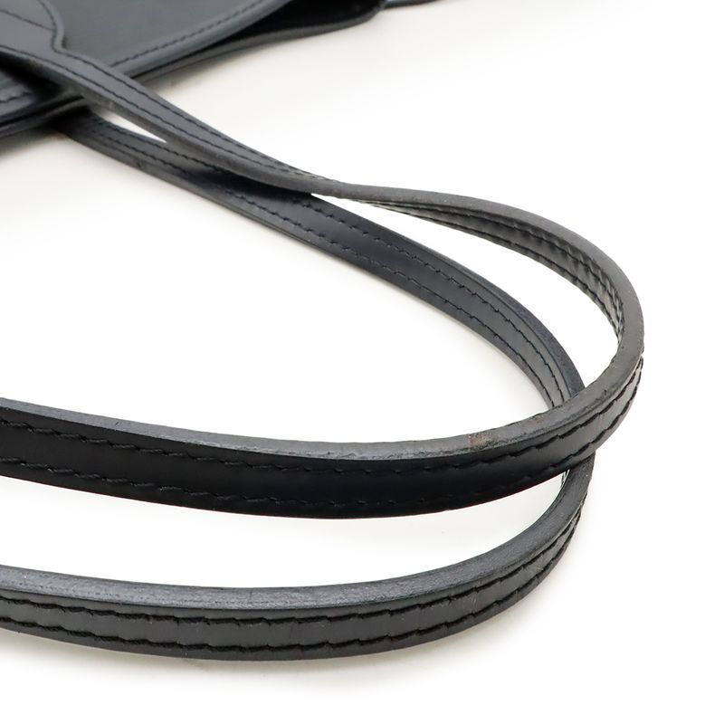 Louis Vuitton Epi Neverfull MM Tote Bag Shoulder Bag Leather Noir Black With