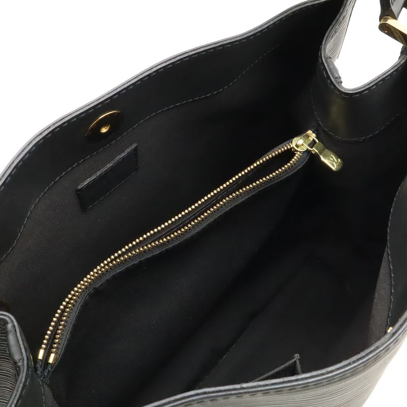 Louis Vuitton Epi Mandara MM Shoulder Bag Semi Shoulder One Shoulder Noir Black