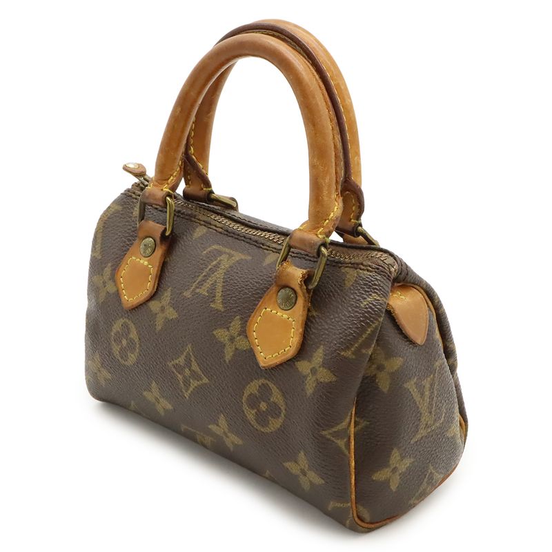 Louis Vuitton Monogram Mini Speedy Handbag Mini Bag Pouch Small Bag M41534
