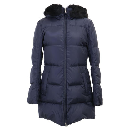 Prada  Official 29e117 R212 Triangle Plate Sheepskin Fur Hooded Down