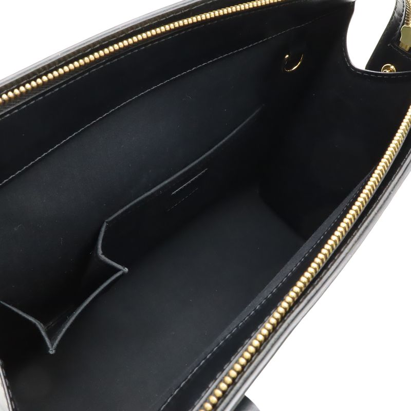 Louis Vuitton Epi Croisette PM Tote Bag Shoulder Bag Semi Shoulder Leather Noir