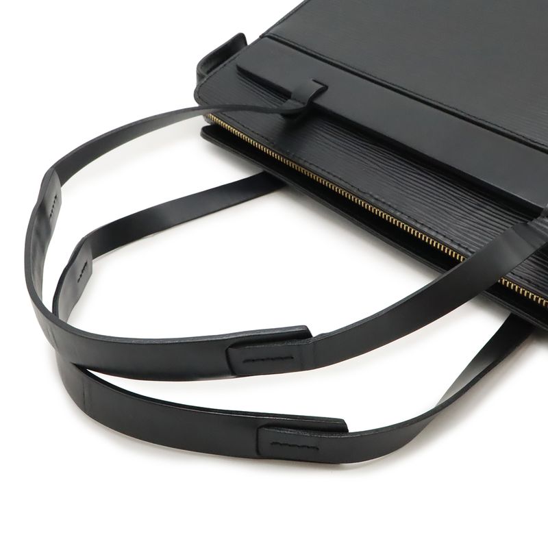 Louis Vuitton Epi Croisette PM Tote Bag Shoulder Bag Semi Shoulder Leather Noir