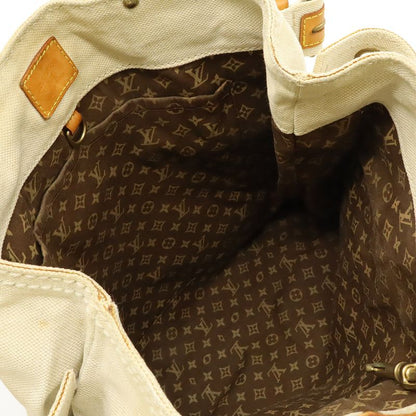 Louis Vuitton Cruise Line Globe Shopper MM Tote Bag Shoulder Bag Blue Natural