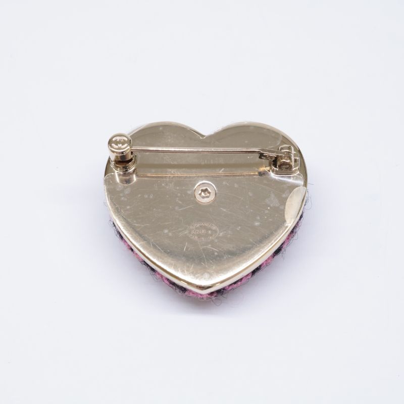 Chanel Unused B22K Tweed Coco Mark Heart