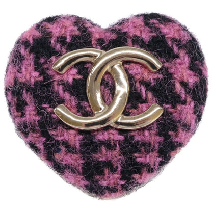 Chanel Unused B22K Tweed Coco Mark Heart