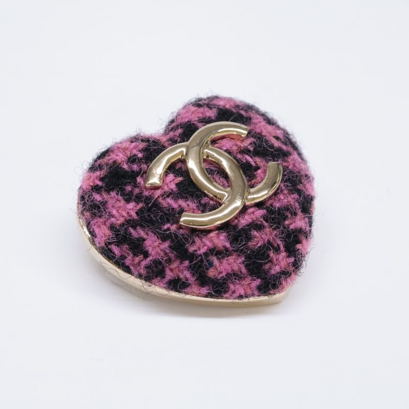 Chanel Unused B22K Tweed Coco Mark Heart