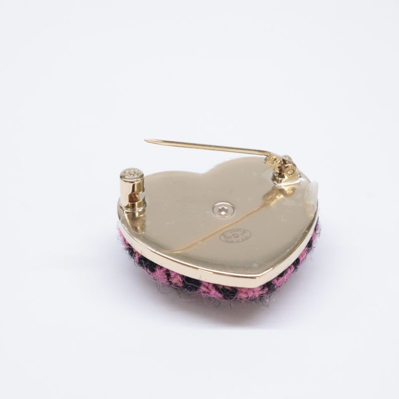 Chanel Unused B22K Tweed Coco Mark Heart