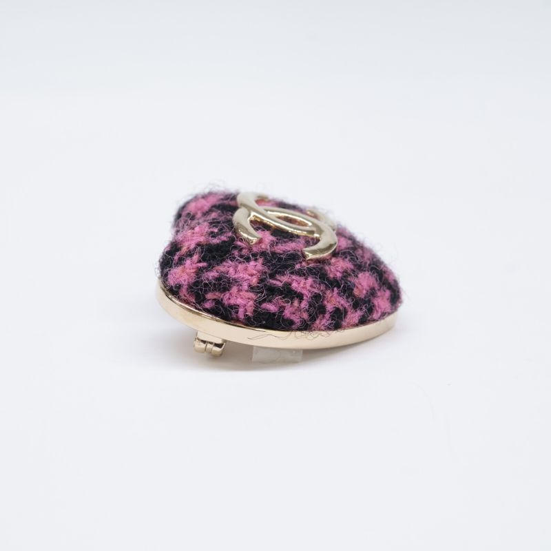 Chanel Unused B22K Tweed Coco Mark Heart