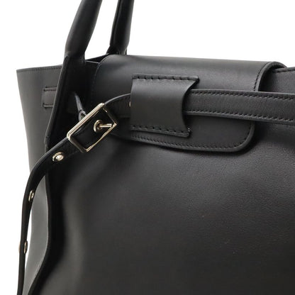 Celine Big Bag Small Handbag 2WAY Shoulder Bag Crossbody Leather Black Silver