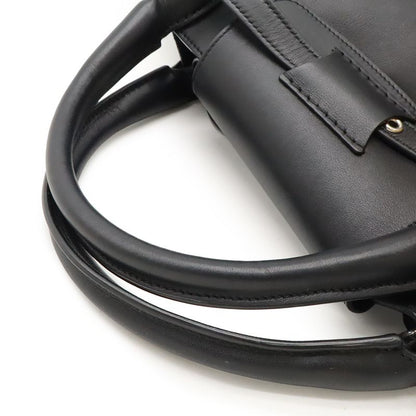 Celine Big Bag Small Handbag 2WAY Shoulder Bag Crossbody Leather Black Silver