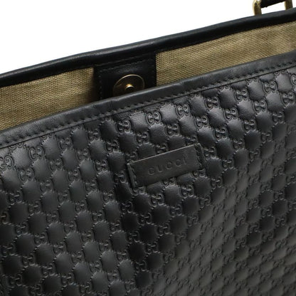 Gucci Micro Guccissima Tote Bag Shoulder Bag Semi Shoulder Leather Black Outlet