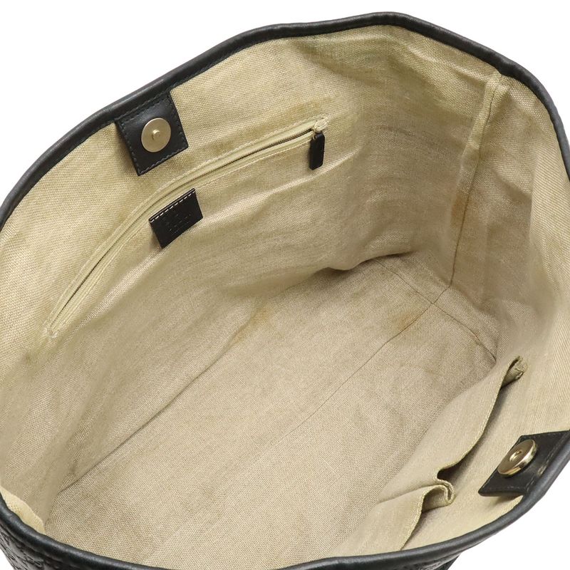 Gucci Micro Guccissima Tote Bag Shoulder Bag Semi Shoulder Leather Black Outlet