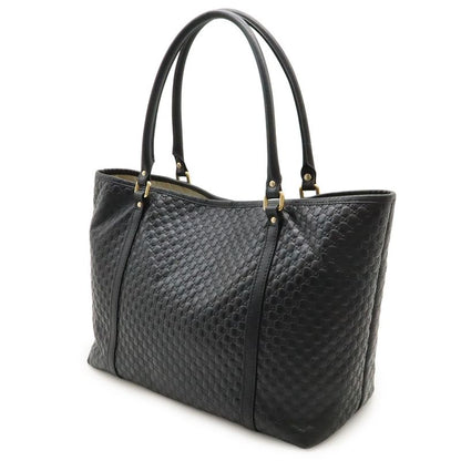 Gucci Micro Guccissima Tote Bag Shoulder Bag Semi Shoulder Leather Black Outlet