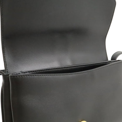 Gucci GG Marmont Ally Small Shoulder Bag Pochette Leather Black Gold Hardware