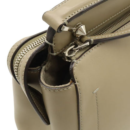 Fendicom Handbag 2WAY Shoulder Bag Semi-shoulder Leather With Pouch Glazed