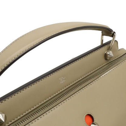 Fendicom Handbag 2WAY Shoulder Bag Semi-shoulder Leather With Pouch Glazed