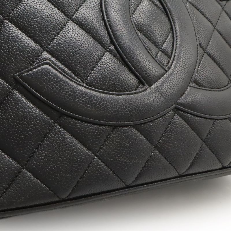 Chanel Matelasse Coco Mark Revival Tote Bag Shoulder Bag Caviar Skin Leather