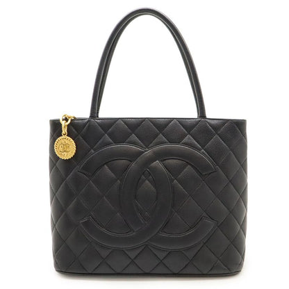Chanel Matelasse Coco Mark Revival Tote Bag Shoulder Bag Caviar Skin Leather