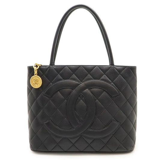 Chanel Matelasse Coco Mark Revival Tote Bag Shoulder Bag Caviar Skin Leather
