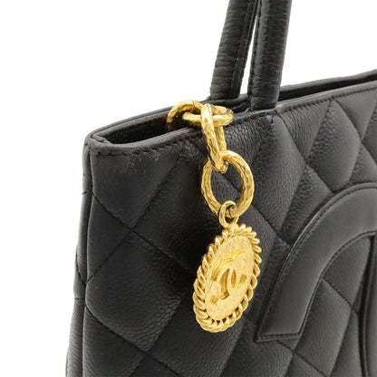 Chanel Matelasse Coco Mark Revival Tote Bag Shoulder Bag Caviar Skin Leather