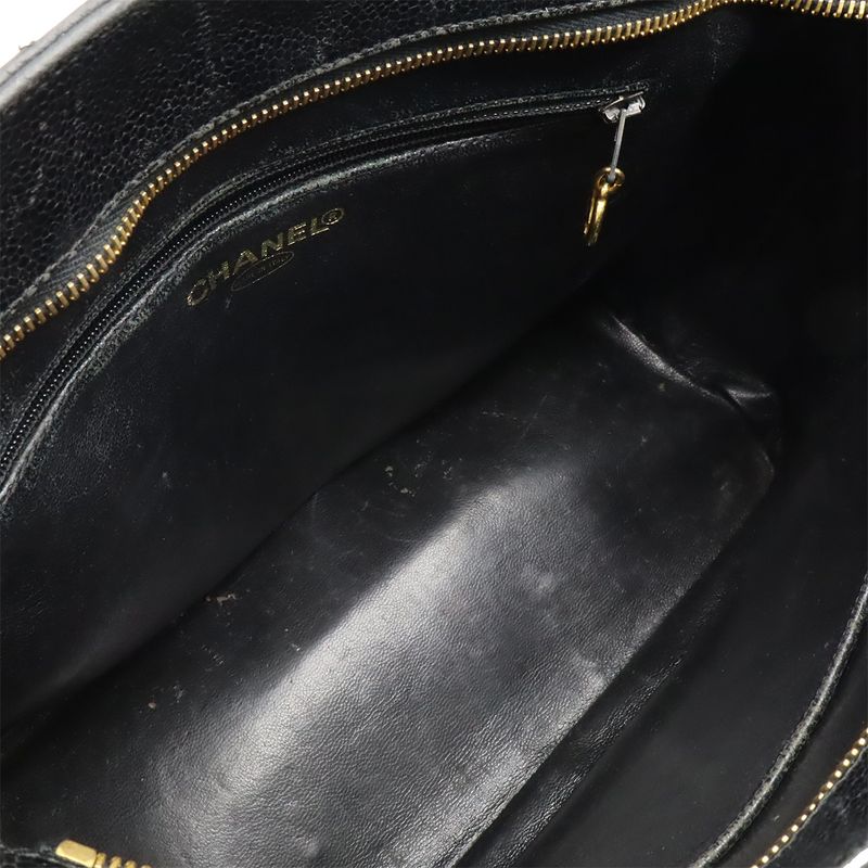 Chanel Matelasse Coco Mark Revival Tote Bag Shoulder Bag Caviar Skin Leather