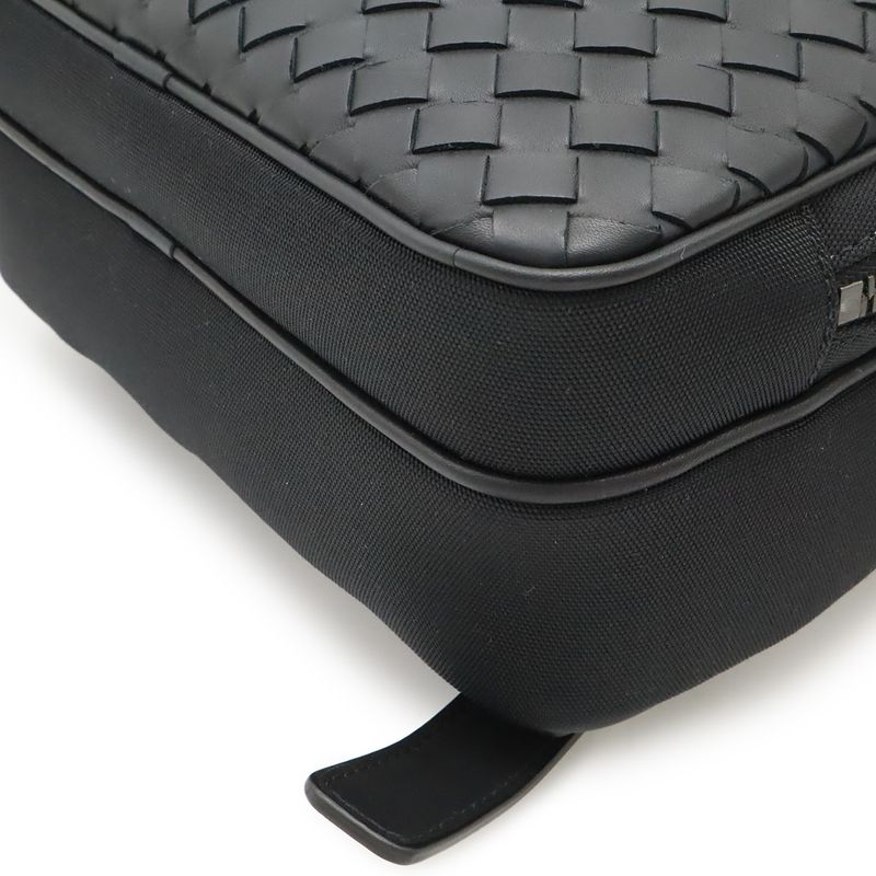 Bottega Veneta Veneta Intrecciato Body Bag Shoulder Bag Nylon Canvas Leather