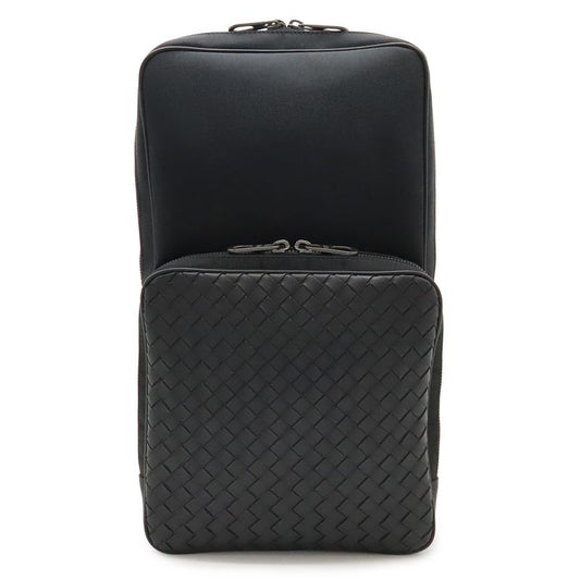 Bottega Veneta Veneta Intrecciato Body Bag Shoulder Bag Nylon Canvas Leather