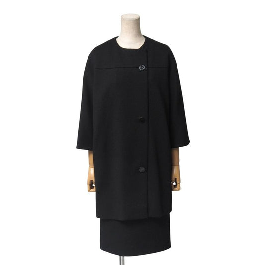 Balenciaga Skirt Suit Size 36 Collarless Long Jacket Cubic Sleeves Knee