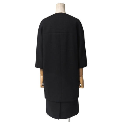 Balenciaga Skirt Suit Size 36 Collarless Long Jacket Cubic Sleeves Knee