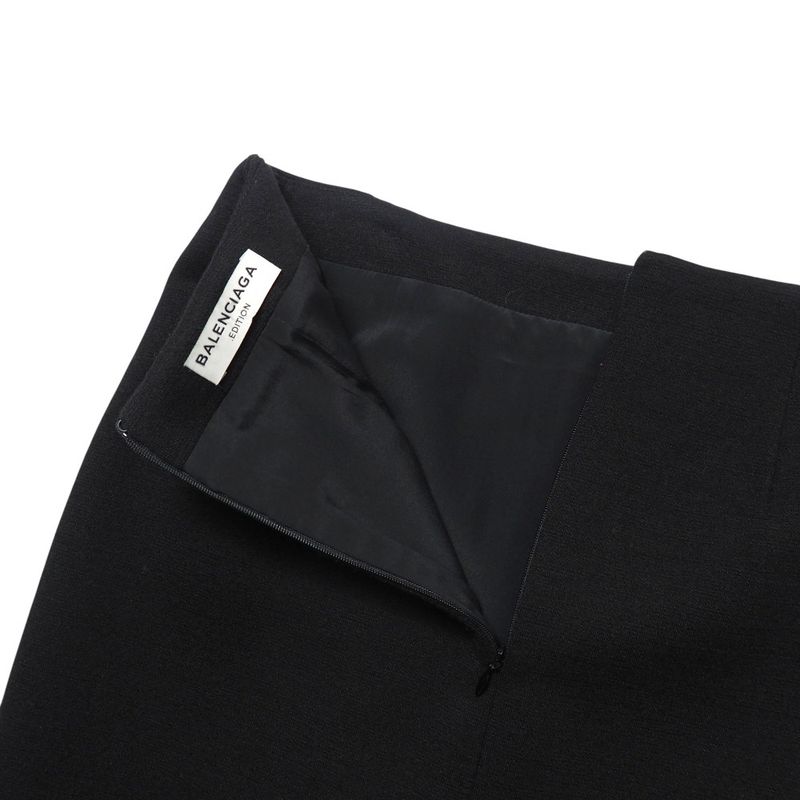 Balenciaga Skirt Suit Size 36 Collarless Long Jacket Cubic Sleeves Knee