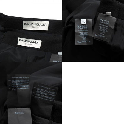 Balenciaga Skirt Suit Size 36 Collarless Long Jacket Cubic Sleeves Knee