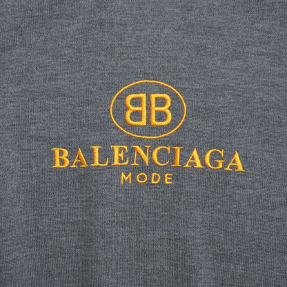 Balenciaga Knit Size 38 BB MODE Logo Embroidery Crewneck Sweater Made In