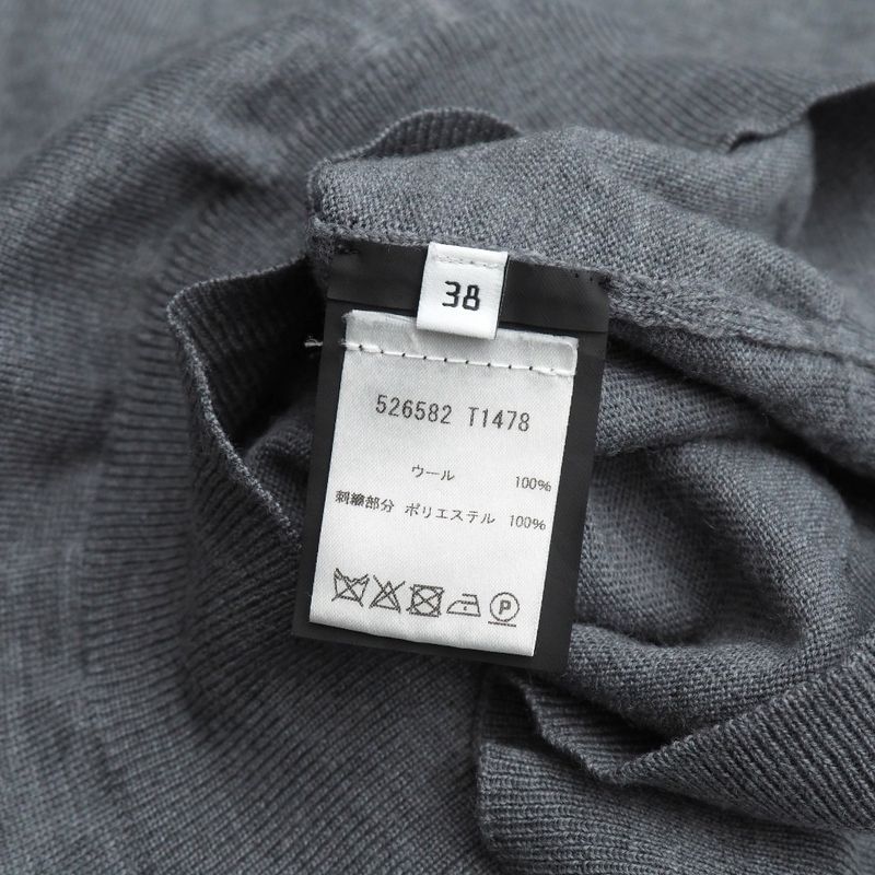 Balenciaga Knit Size 38 BB MODE Logo Embroidery Crewneck Sweater Made In